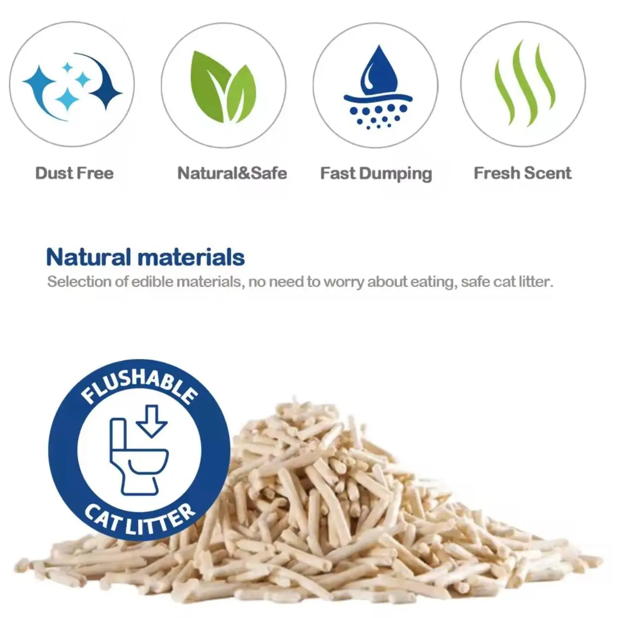 PACK DE 4 ARENA TOFU NATURAL PARA GATO PACK AHORRO ARENA AGLOMERANTE PARA GATO SIN POLVO FACIL DE AGLOMERAR SE DISUELVE EN INDORO