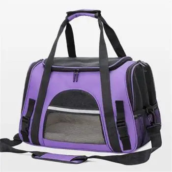 Prowalk Transportín para gato Mediano, Seguridad y Comodidad en tus Viajes, Prepara a tu mascota para aventuras seguras y cómodas con nuestra Bolsa de transporte de animales, Transpontines para mascota en color azul turquesa, rosa, Morado