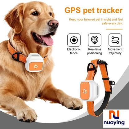 Mini Rastreador GPS para Mascotas, Localizador Antipérdida para Perros y Gatos, Collar de Rastreo en Tiempo Real, Mini Collar Antipérdida para Perros y Gatos