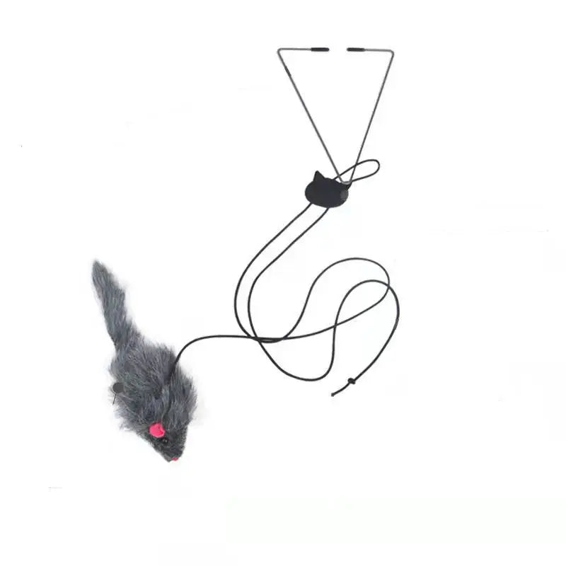 Juguete Colgante para Gatos en Puerta Antiestrés de Peluche