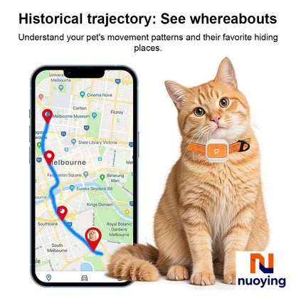 Mini Rastreador GPS para Mascotas, Localizador Antipérdida para Perros y Gatos, Collar de Rastreo en Tiempo Real, Mini Collar Antipérdida para Perros y Gatos