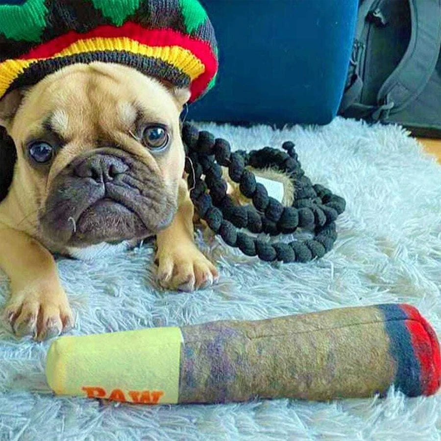 Juguete De Peluche Para Perros Con Sonido En Forma De Puro