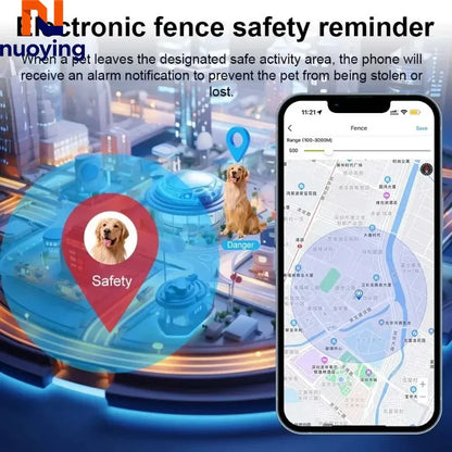 Mini Rastreador GPS para Mascotas, Localizador Antipérdida para Perros y Gatos, Collar de Rastreo en Tiempo Real, Mini Collar Antipérdida para Perros y Gatos
